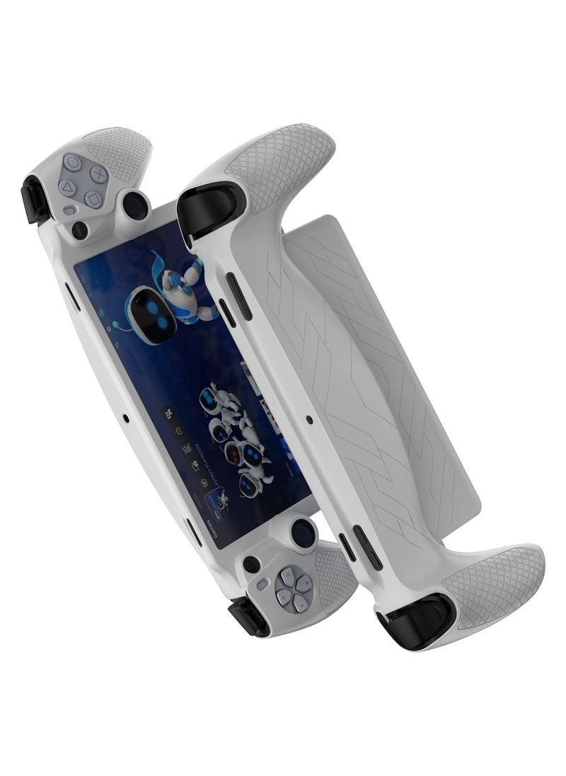 Generic Case Compatible with PlayStation Portal Remote Player, Case for Sony PlayStation Portal, Full Protective Anti-Scratch Handheld Silicone Case, Silicone Material - White  - Image 3