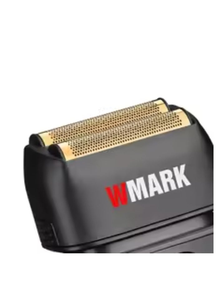 ماكينة حلاقة كهربائية احترافية WMARK NG-986 ماكينة حلاقة شبكية مطلية بالتيتانيوم من الفولاذ المقاوم للصدأ مع شفرتين، ماكينة حلاقة كهربائية للرجال - Image 3