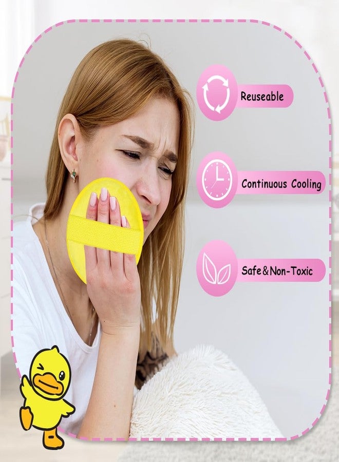 CONBELLA Ice Packs for Injuries Reusable 2 Packs Cold or Warm Compress Cold Packs for Injuries with Strap for Neck Head Fever Wisdom Teeth Recovery First Aid 4.9 Inch - Image 5