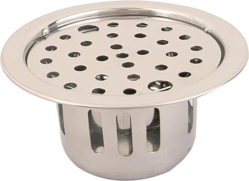 Glosy 5-Inch Round Anti-Cockroach Drain Cover | Stainless Steel Floor Drain | Rustproof & Heavy-Duty | Bathroom & Kitchen Drain Strainer - Image 1