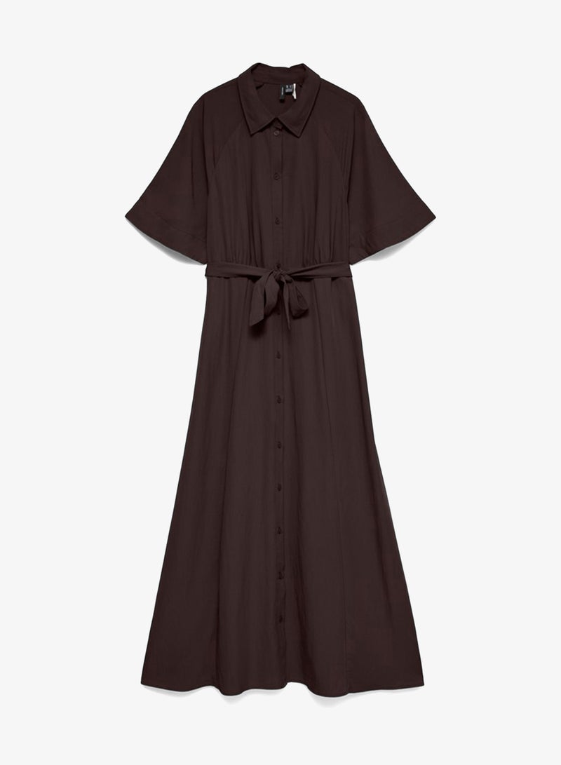 VERO MODA Noella 2/4 Maxi Shirt Dress - Image 5