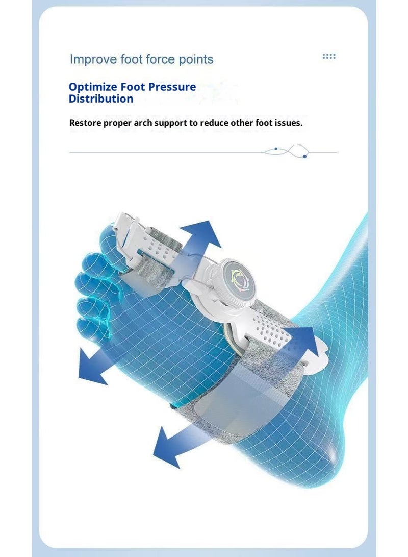 Toe orthosis, toe bunion orthosis, adjustable knob suitable for men and women left and right feet - Image 4