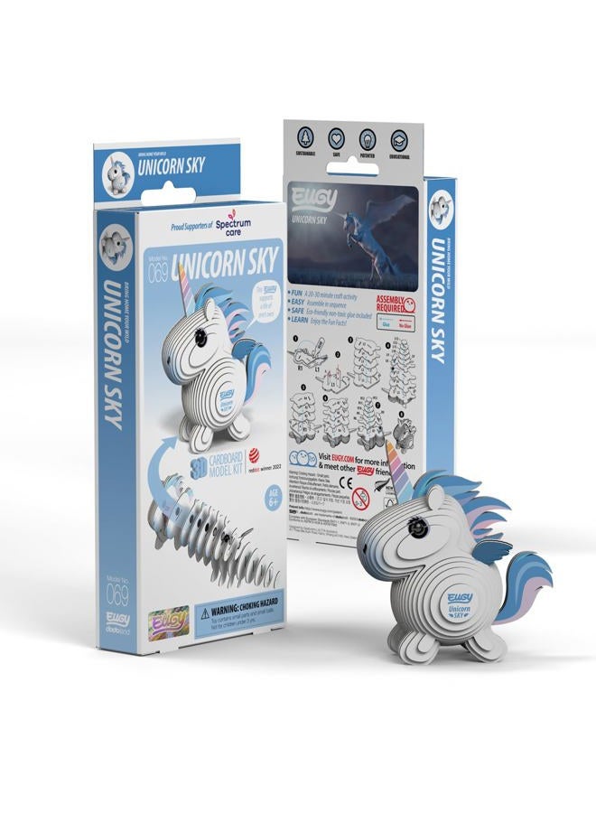 EUGY 069 Unicorn Sky Eco-Friendly 3D Paper Puzzle [New Seal] - Image 2