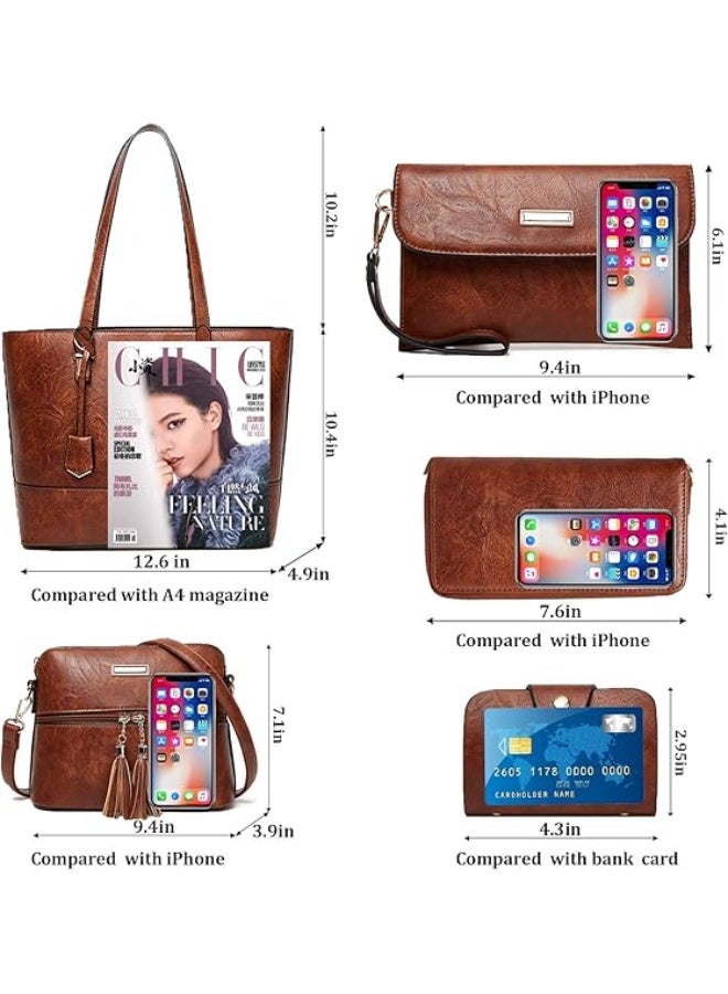 YNIQUE Satchel Purses and Handbags for Women Shoulder Tote Bags Wallets - Image 2