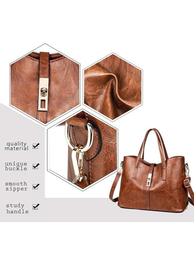 YNIQUE Satchel Purses and Handbags for Women Shoulder Tote Bags Wallets - Image 3