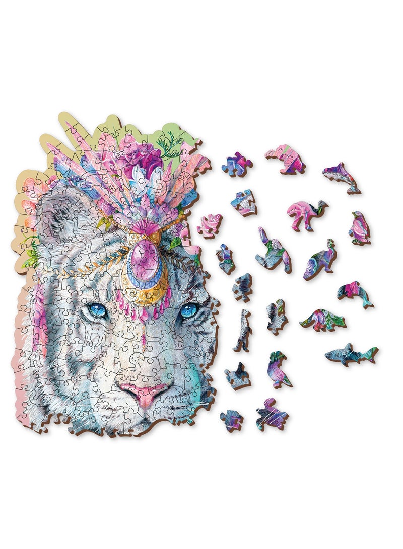WOODEN CITY Puzzle Mystic Tiger  250 Pieces - Wooden Puzzle - Special Pieces - Animal Shaped  - Image 4