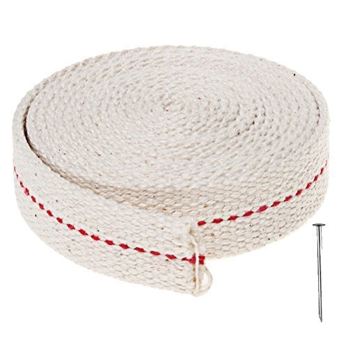 Pengxiaomei 12 Foot Oil Lamp Wick 2 Rolls 34 Inch Cotton Lantern Wick Oil Latern for Kerosene Burner Lighting Paraffin Oil Wick 6 Foot per Roll