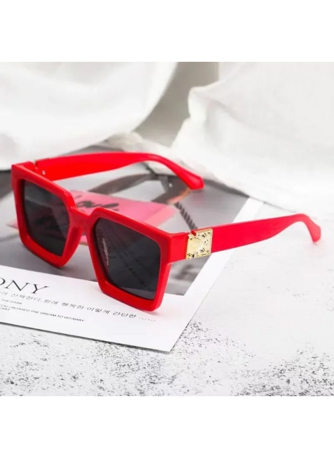 Generic - 2024 New Vintage Square Sunglasses Women/men Brand Designer Sun Glasses for Men Women Eyeglass UV400 Goggles Gafas De Sol-Lenses Color:Leopard Brown - Image 1
