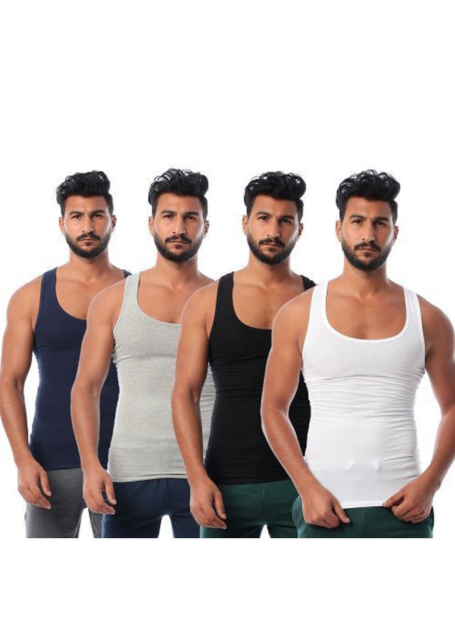Set OF (4) Sleeveless - Undershirt - For Men