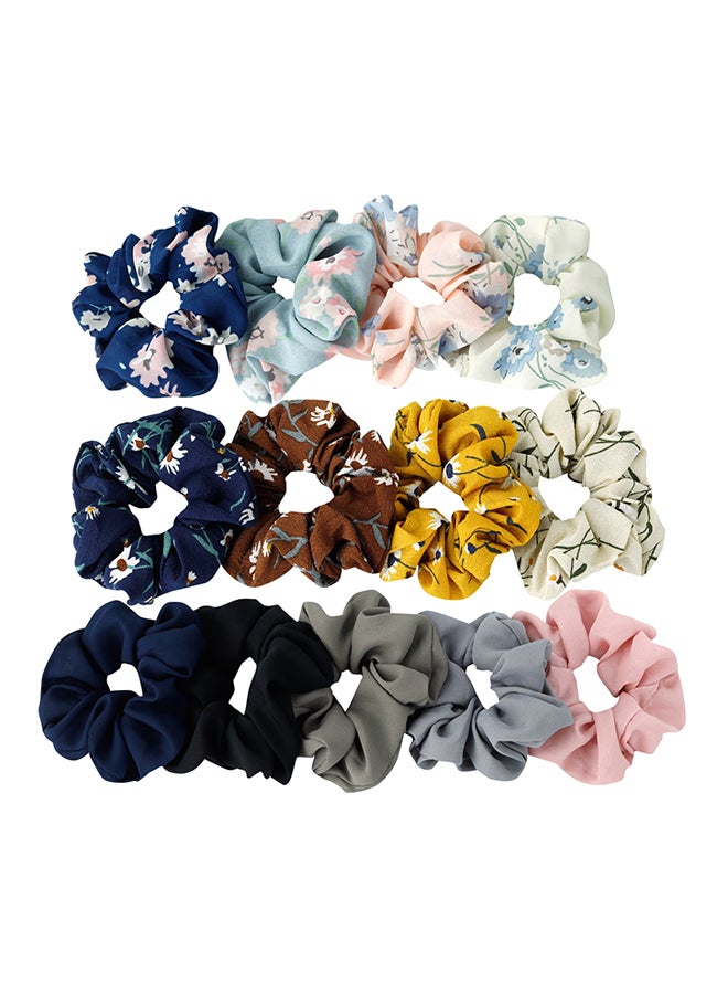 CYTHERIA 12-Piece Chiff Hair Ties Multicolour - Image 1
