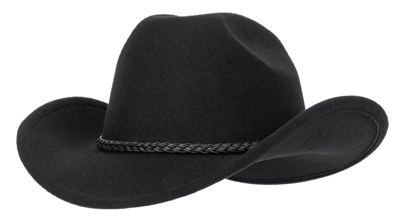 XuoAz Western Cowboy Hat for Men Women Classic Roll Up Fedora Hat with Buckle Belt(Size:S-M) - Image 5