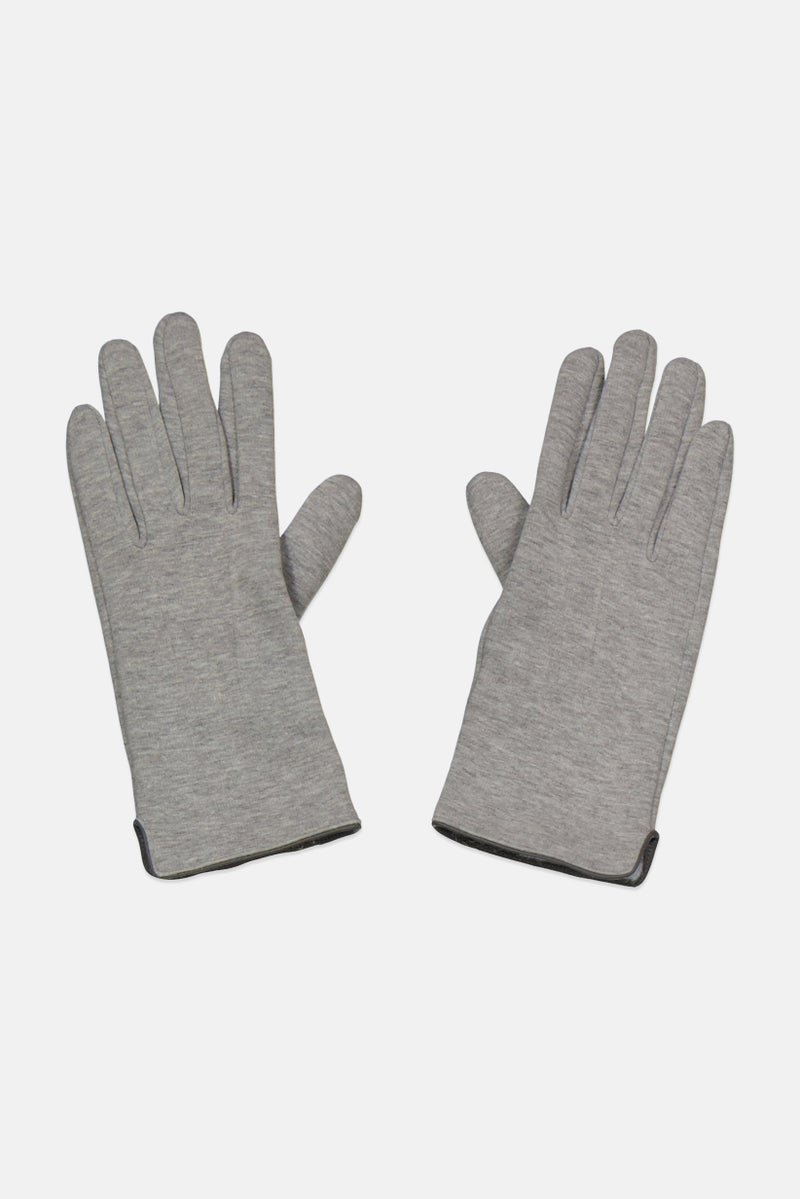 Tchibo Women 1 Pair Plain Sweat Gloves, Grey - Image 1