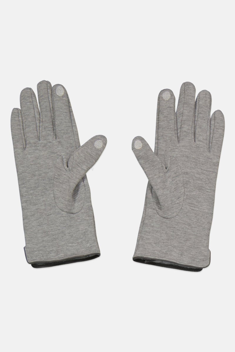 Tchibo Women 1 Pair Plain Sweat Gloves, Grey - Image 2