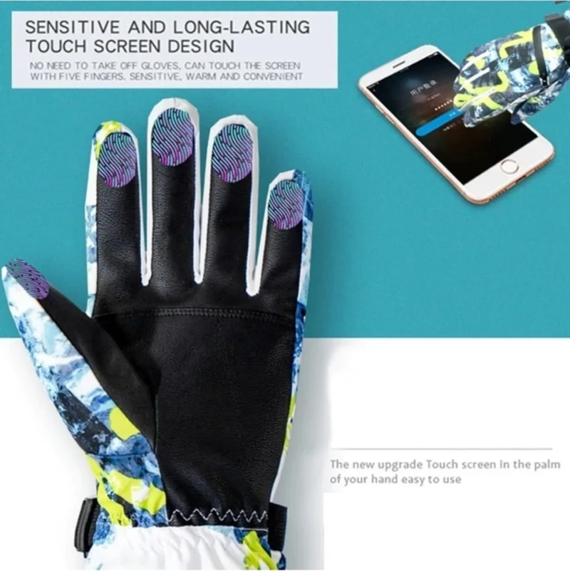 نيكادو Ultralight Waterproof Touch Ski & Snowboard Gloves