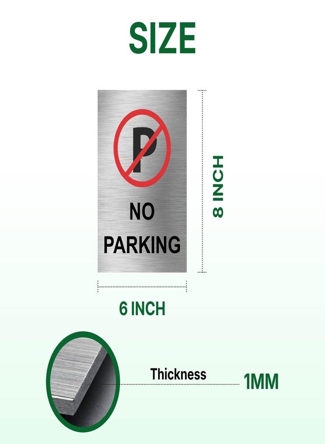 Elight Fusion No Parking Sign Board Sign for Office,Mall, Restaurant, Hospital, Apartment, and Business Use Durable & Weather-Resistant (Stainless Steel) - Image 3
