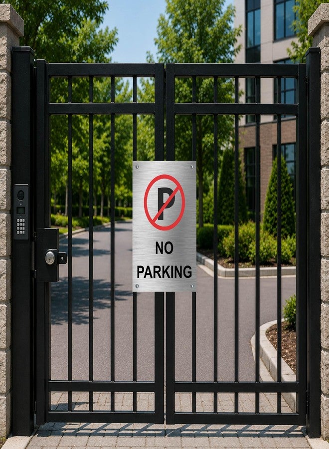Elight Fusion No Parking Sign Board Sign for Office,Mall, Restaurant, Hospital, Apartment, and Business Use Durable & Weather-Resistant (Stainless Steel) - Image 2