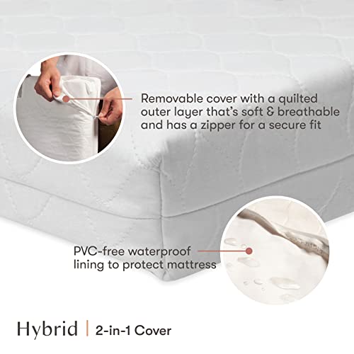 Babyletto Pure Core Mini Crib Mattress, Hybrid Waterproof Cover, Lightweight, Greenguard Gold Certified - Image 5
