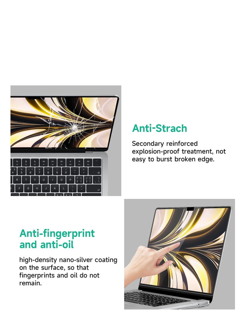 1Pack Anti Glare Screen Protector for MacBook Air 13 inch M2 Chip A2681 and M3 Chip A3113 and M4 Chip A3240, 3H Hardness Laptop Protector Film Accessories (Matte Clear) - Image 4