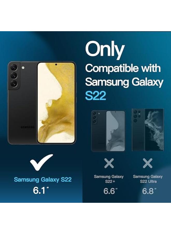 جي تيك واقي شاشة لهاتف سامسونج جالاكسي S22 5G مقاس 6.1 بوصة من الزجاج المقوى مع أداة تثبيت سهلة متوافقة مع معرف بصمة الإصبع، عبوة من 3 قطع شفافة عالية الدقة - Image 3