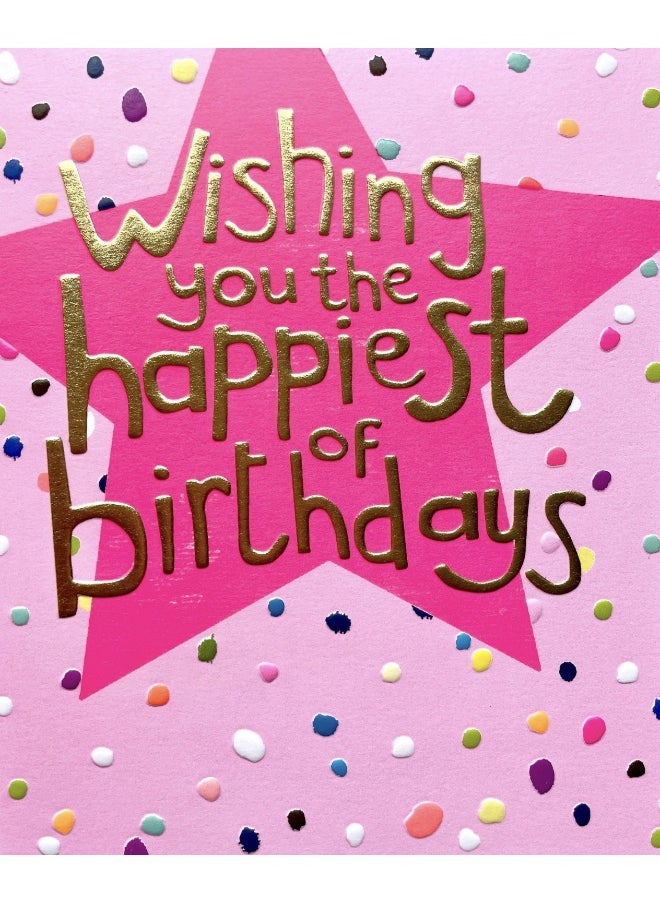 UK Greetings - UK Greetings Wishing You The Happiest of Birthdays Card - Image 1