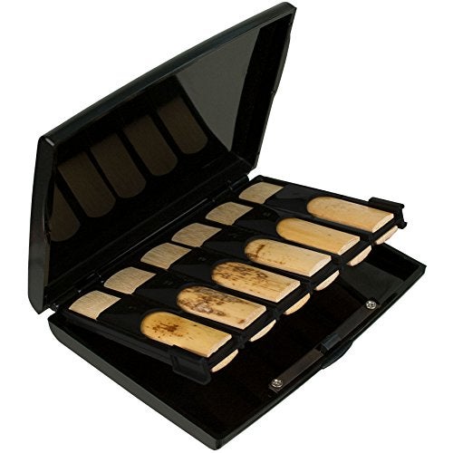 Protec Bb Clarinet Reed Case for 12 Reeds (Opaque Black), Model A250 - Image 1