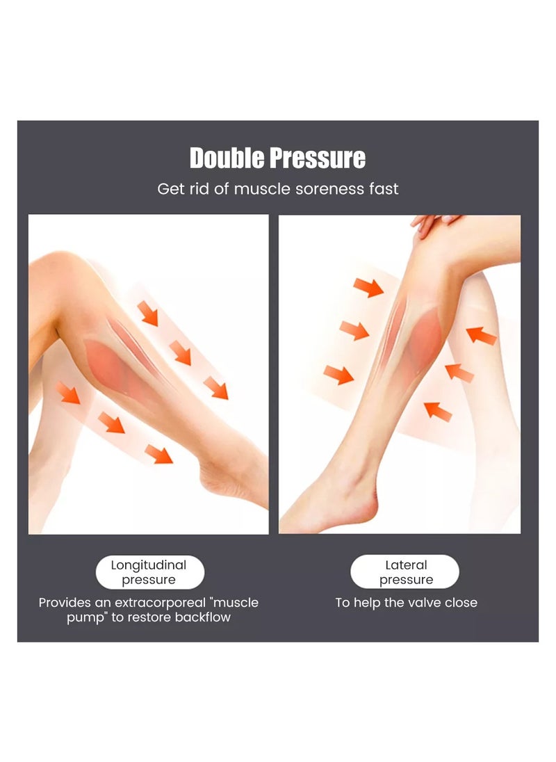 Generic - Electric Leg Massager Leg Shaping Wireless Air Compression Heating Calf Massager with 3 Modes 2 Intensities Arm Body Circulation Muscle Relaxation Varicose Veins Physiotherapy (2 pcs) - Image 1