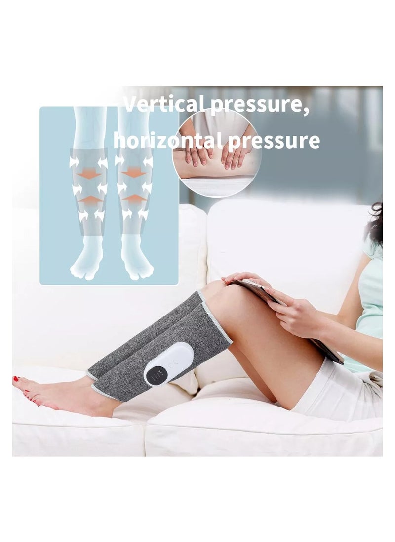 Generic - Electric Leg Massager Leg Shaping Wireless Air Compression Heating Calf Massager with 3 Modes 2 Intensities Arm Body Circulation Muscle Relaxation Varicose Veins Physiotherapy (2 pcs) - Image 1