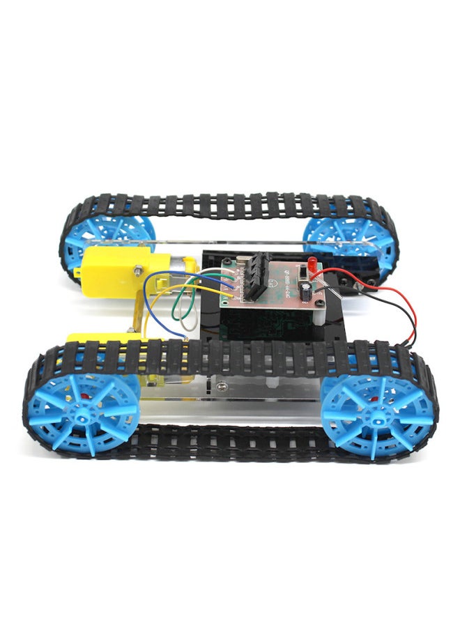 null - DIY Tank Body Student Handmade Technology Small Production Remote Control Tank Assembly Model Teaching Aids Car Kit-颜色:DIY坦克车体-塑料(带遥控装置) - Image 1