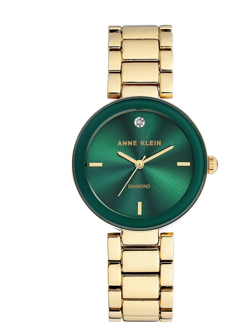 ANNE KLEIN ساعة آن كلاين النسائية التناظرية من الفولاذ المقاوم للصدأ AK1362GNGB  - Image 1
