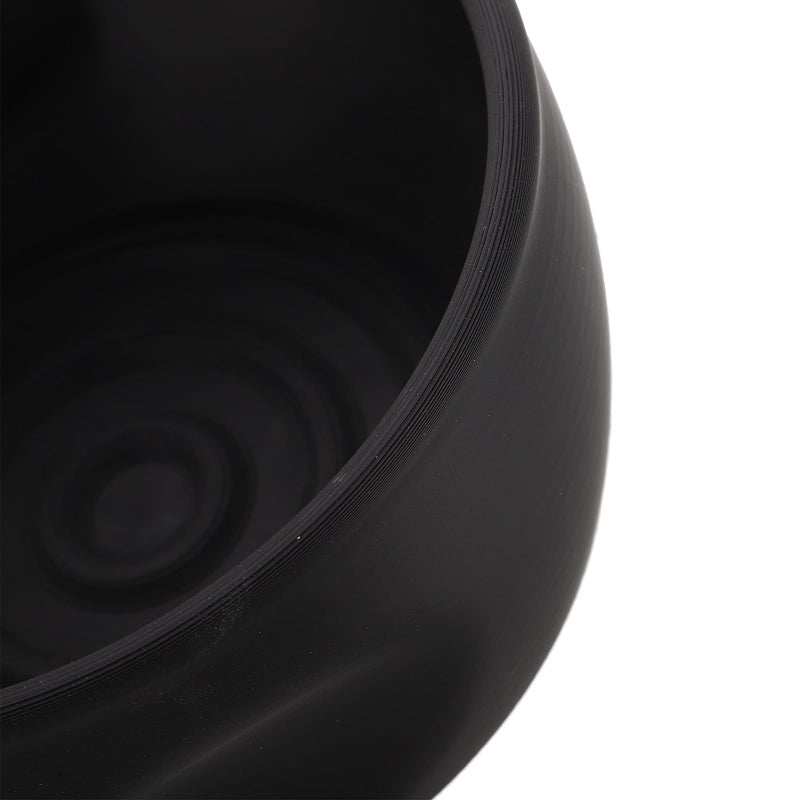 Wide Mouth Black Shaving Soap Bowl and Razor Lather Mug for Men Beard Care - Image 4