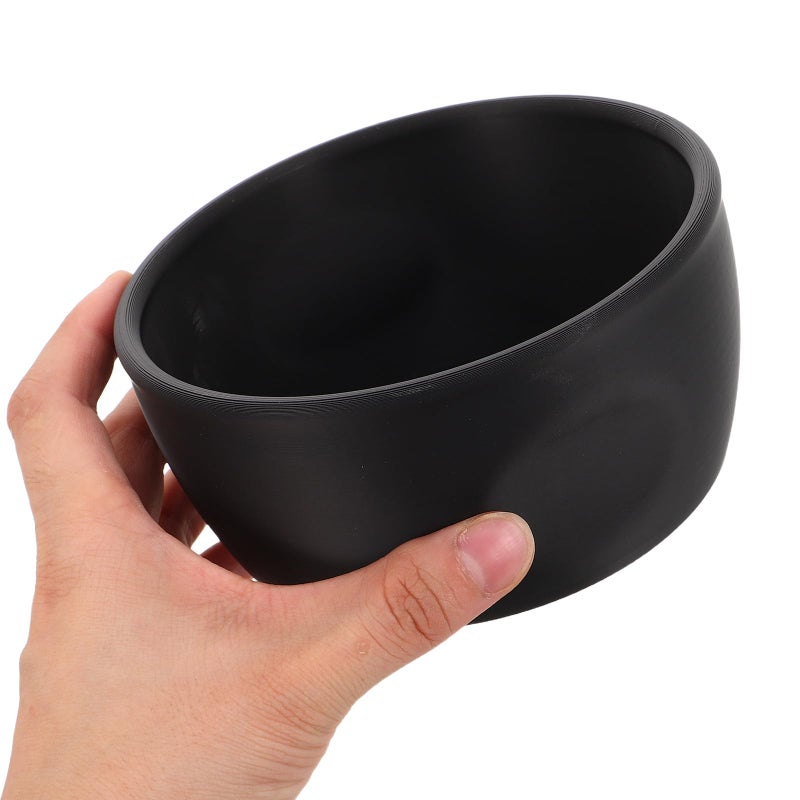 Wide Mouth Black Shaving Soap Bowl and Razor Lather Mug for Men Beard Care - Image 5