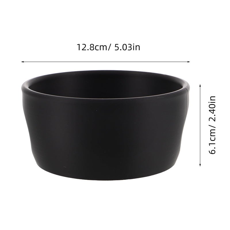 Wide Mouth Black Shaving Soap Bowl and Razor Lather Mug for Men Beard Care - Image 3