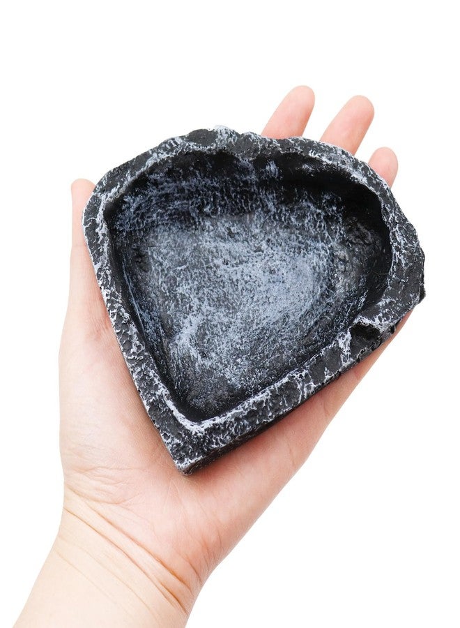 Neeenn 3 Pack Reptile Food Dish, Resin Hermit Crab Food & Water Bowl, Reptile Feeding Food Dish Kit, Tank or Aquarium Accessory, Suitable for Turtle Lizard Hermit Crab Snail Bearded Dragon Leopard Gecko - Image 5
