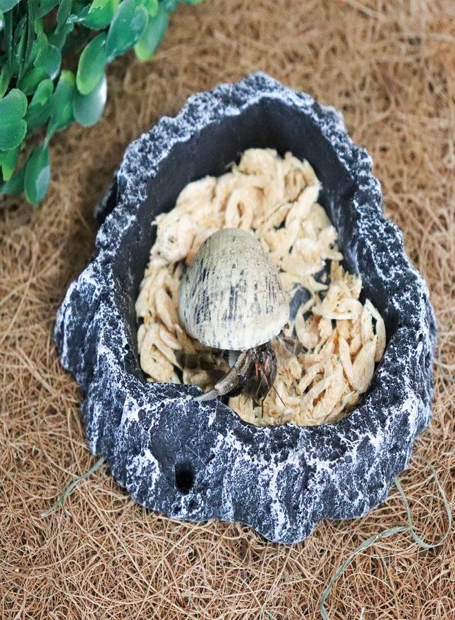 Neeenn 3 Pack Reptile Food Dish, Resin Hermit Crab Food & Water Bowl, Reptile Feeding Food Dish Kit, Tank or Aquarium Accessory, Suitable for Turtle Lizard Hermit Crab Snail Bearded Dragon Leopard Gecko - Image 3