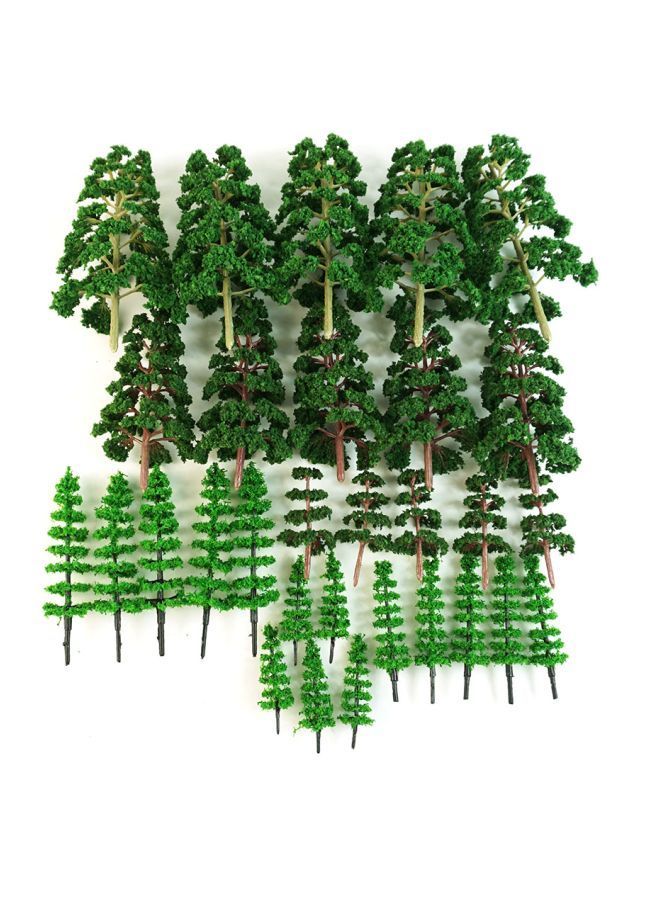NIBEMINENT 30-Piece Artificial Mixed Model Tree Set - Image 1