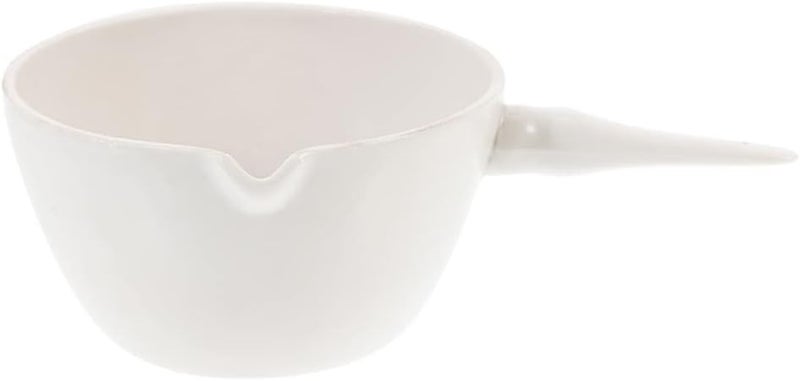 klarako Porcelain Round Bottom Evaporating Dish Water Ladle Lab Evaporation Dishes Laboratory Evaporating Basins Porcelain Mixing Bowl Egg Beating Bowl Bath Spoon Egg Bowl Ceramics Flat - Image 1