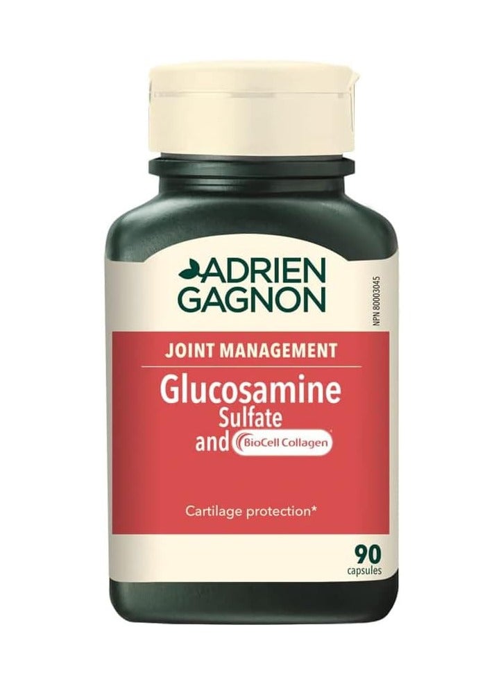 أدريان غاغنون أدريان جاجنون جلوكوزامين سلفات 500 مجم مع 200 مجم من بيوسيل كولاجين النوع الثاني 90 كبسولة - Image 1