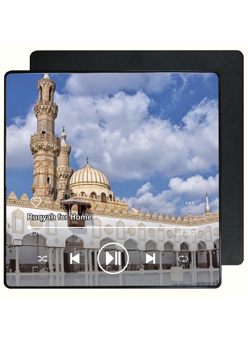 أنغولا باندا مكبر صوت مغناطيس للقرآن الكريم للثلاجة - مشغل سورة محمل مسبقا مع تلاوات إسلامية ، مغناطيسي محمول ، USB-C قابل لإعادة الشحن ، تحكم باللمس ، هدايا رمضان والعيد ، هدايا إسلامية (سورة البقرة) - Image 1