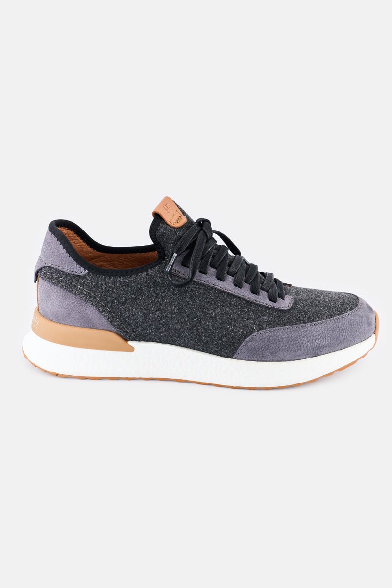 Gentle Souls Men Medium Laurence Stretch Jogger Lace Up Casual Shoes, Dark Grey - Image 4
