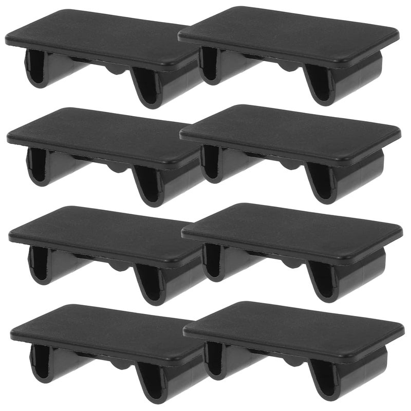 8Pcs Black Automotive Toggle Switch Hole Cover Rocker Panel Plug Durable Replacement - Image 1