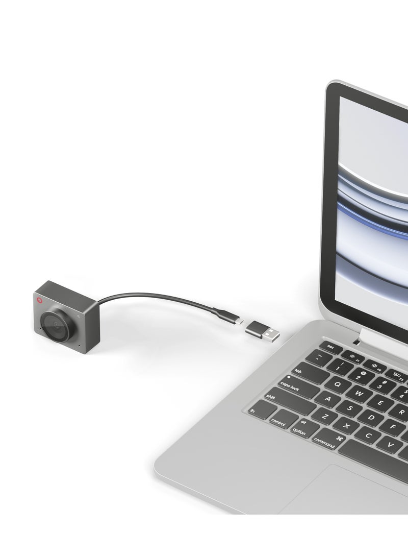 أوبسبوت كاميرا ويب OBSBOT Meet SE 1080P@100 FPS للكمبيوتر الشخصي مع مستشعر 1/2.8 بوصة، وتعديل الصورة بالذكاء الاصطناعي والتركيز التلقائي، ووضع التجميل، وخفيفة الوزن، والتحكم في الإيماءات، وHDR متداخلة، وكاميرا ويب للبث والاجتماعات (رمادي فضائي) - Image 4