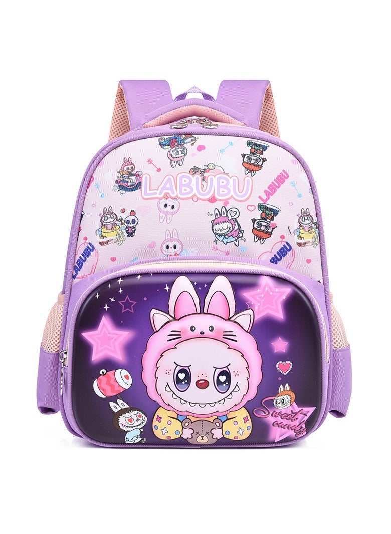 Labubu Boys and Girls Cartoon Cute Lightweight Children's Backpack 27*31*10CM