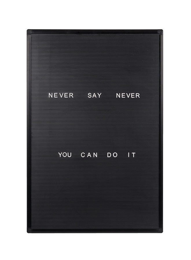 ماستر فيجون لوحة رسائل قابلة للتغيير مصنوعة من اللباد، مع مجموعة تثبيت على الحائط، 22 بوصة × 28 بوصة، إطار بلاستيكي أسود (Let0303055) - Image 1