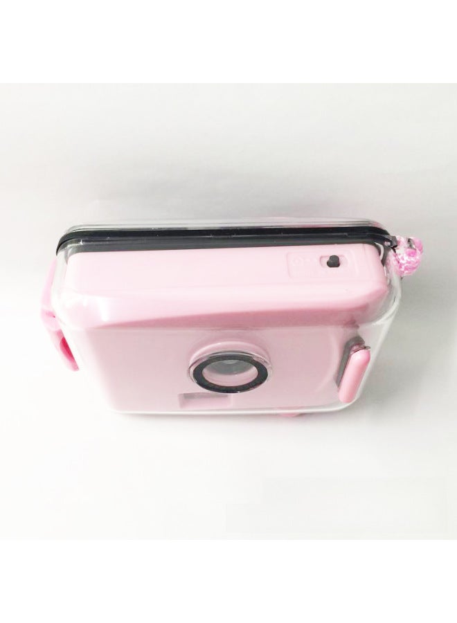 Light Pink Powder Shell Retro Fool Film Camera Film Waterproof Ins Non-disposable Camera Valentine's Day Gift-Color:Message Color  - Image 5