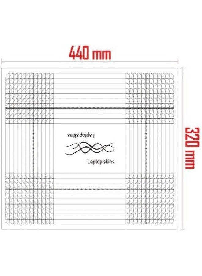 LSS 17 17.3 Inches Laptop Notebook Skin Sticker with 2 Wrist Pads - Reusable Cover Protector Vinyl Sticker Cover Decal Fits 17" - 19" HP Asus Acer Samsung - Flowers Art Pattern - Image 3