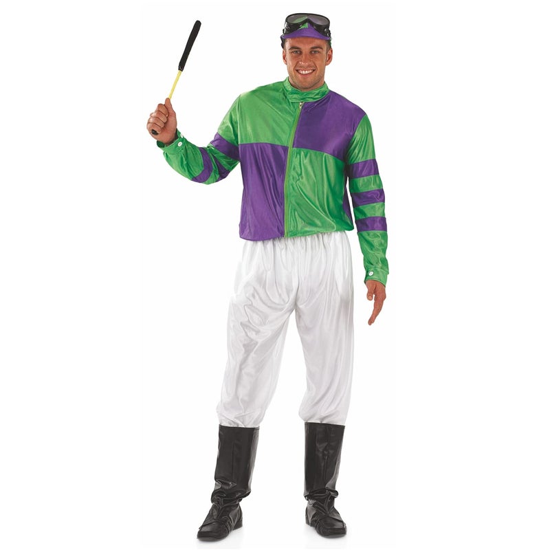 Fun Shack Horse Jockey Costume for Men, Adult Jockey Halloween Outfit, Equestrian Theme Dress-Up, Race Day Attire, Large - Image 4