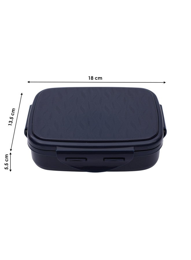 JAYPEE Stainless Steel Insulated Lunch Box Wavesteel Jr. Dark Blue, 500 ml, Airtight Tiffin Box for School Kids |Spillproof with Silicon Seal |Food Grade | BPA Free - Image 4