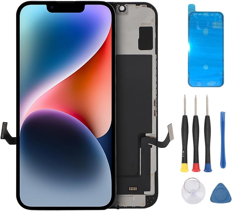 Easy hand assemble compatible Diyeeni 6.1 Inch Screen Replacement for 14 A2881 A2884, 3D Touch Incell LCD Display Digitizer Assembly with Repair Kit, Compatible with A2881 A2884 A2883 A2882 Polished safe edge Spec upgraded improved quality Authorized haulage delivery Well-engineered versatile build Priority based order prep Budget global standard quality Spec compliant trusted quality Light precision processed material Market diverse application fit Sufficient order stock KSA market compliant quality Worldwide popular practical build Multiple sizes Transit damage prevent build Stain resistant Compact design Indoor outdoor all-purpose fit Multi-use well-engineered build Durability boost selected material Diverse operating method fit Continuous warehouse supply Low wear optimized build Replaceable parts Hardness boosted processed substance - Image 1