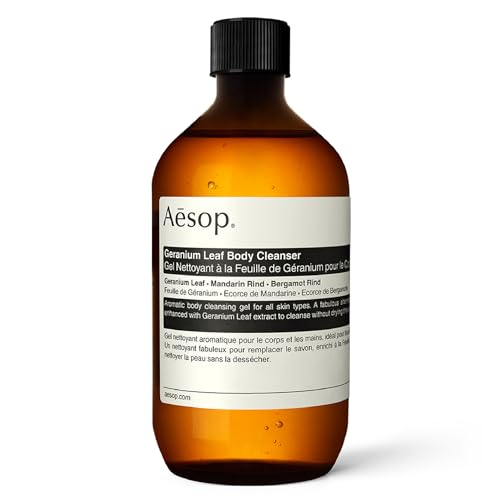 Aesop جل تنظيف الجسم من أيسوب برائحة أوراق الجيرانيوم  جل تنظيف منعش ولطيف  برائحة الحمضيات الخضراء  169 أونصة سائلة