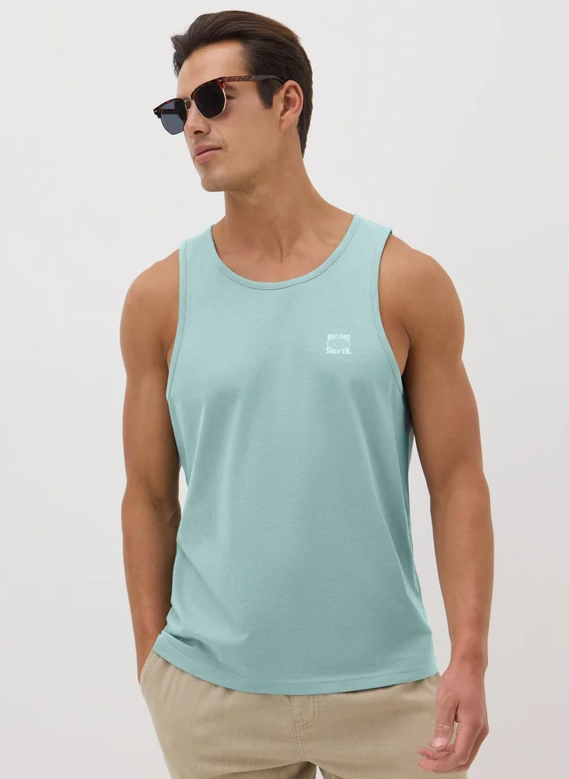 Matalan Teal Surf Ringer Vest